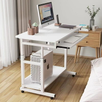 床邊桌 可移動電腦檯式桌子 臥室家用學生書桌 升降宿舍懶人電腦桌