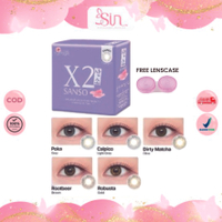 X2 SANSO NEW Softlens Normal & Minus (-0.50 s/d -3.00) Diameter 14.5mm + Free Lenscase