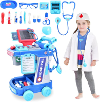 25Pcs Dog Doctor Kit for Toddlers 1-3-5 Puppy Doctors Play Set Walking Barking Dogs Toys for Kids Ve
