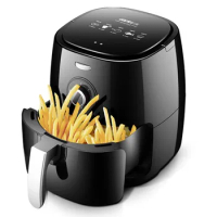 1350W electric fume-free fryer air fryer digital LED touch screen timer temperature control high power fryer electric fryer