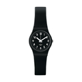 Swatch LADY BLACK SINGLE 石英手錶 - 25mm 黑色塑料錶殼