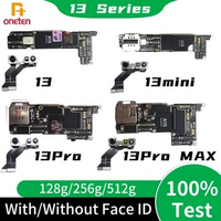 Unlock Motherboard For iPhone 13 Pro MAX Mini No Account 128GB 256GB 512GB With/Without Face ID Logic Board Support iOS Update