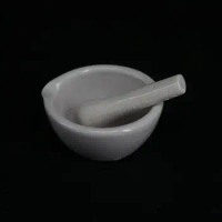 80mm Ceramic Porcelain Mortar And Pestle Mix Grind Bowl Set Herbs Kitchen