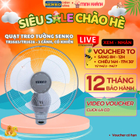 Quạt treo Senko TR1683/ Quạt treo Senko TR1628 - Quạt êm, gió đầy, ổn định, mát rộng, xa, có điều kh