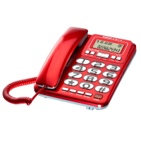 【SANLUX 台灣三洋】有線電話機 TEL-857 顏色隨機(福利品)