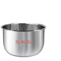 Suitable for Midea rice cooker 304 stainless steel inner pot 3L4L5L thickened FS3010/70 inner pot