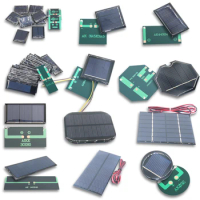 AK 5pcs 60*60mm 5.5V 80ma Fotovoltaic Solar Panel Plates Cells Station Energy Powerbank System Photovoltaic For Complete Kit