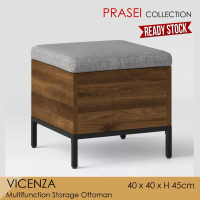 VICENZA - Multifunction Storage Ottoman Puff Pouf Penyimpanan Kursi
