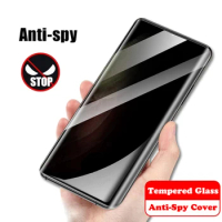 3D Curved Full Cover Privacy Screen Protectors For VIVO X80 X70 X60 X50 S15 S12 X60 pro+ Anti-spy Protective For IQOO 9 8 5 Pro