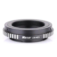 KECAY L39-NEX Camera Lens Adapter Ring L39 M39 LTM lens mount to for sony NEX 3 5 A7 E A7R A7II converter L39-NEX Screw 4
