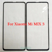 Black 6.4 Inch For Xiaomi Mi Mix 3 Mix3 Front Touch Screen Glass Outer Lens Replacement ( no Cable )