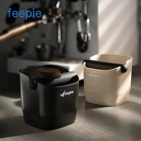 2025feepie Coffee Grounds ABS Knock Box Home Coffee Grounds Box Knock Box Bar Counter Thickened Grou