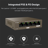 POE Switch 58910พอร์ต Gigabit Fast Network Switch 8 PoE 2อัปลิงค์พร้อมไฟภายใน Office Home Network Hub สำหรับกล้อง IP