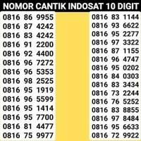 NOMOR CANTIK INDOSAT IM3 MENTARI 10 DIGIT 11 DIGIT 4G 5G LANGKA PRABAYAR 0816 81 4477