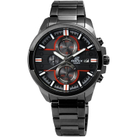 CASIO EDIFICE 競速未來三眼計時賽車腕錶-紅x黑-EFR-543BK-1A4VUDF