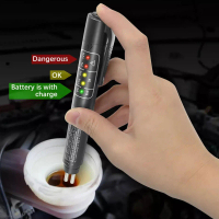 Penguji Bendalir Brek Automotif, Pen Pengesan Minyak Brek, Paparan Penunjuk LED, Pen Ujian Penguji D