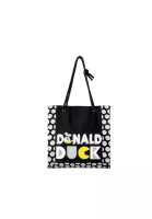 FION Donald Duck Canvas Shopping Bag (Black)