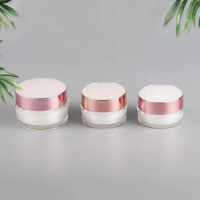 50G pearl white plastic acrylic jar pot tin day night cream eye serum moisturizer gel whitening skin care cosmetic packing
