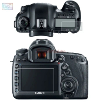 Self-adhesive Glass Main LCD + Info Shoulder Top Screen Protector Guard Cover for Canon EOS 5D Mark IV MK4 5D4