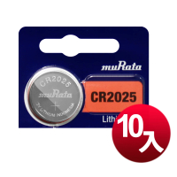 【muRata 日本村田】CR2025 / CR-2025 鈕扣型鋰電池 10顆入