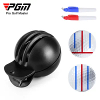 PGM 1pc Golf Ball Line Liner Drawing Marking Alignment Putting Tool and 2 Pieces Golf Ball Marker Pen, Golf Scribe Accessories