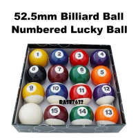 52.5mm 52mm 2 1/15 inch 16pcs Set Lucky Ball Snooker Billiard Number Numbered Pool Ball 2191.1