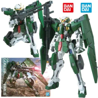 Bandai MG GN-002 Gundam Dynames 1/100 18Cm Gundam 00 Original Action Figure Model Kit Assemble Toy Birthday Gift Collection