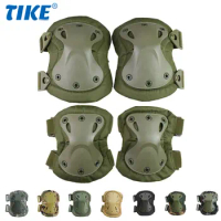 4Pcs Tactical Knee Pad Elbow CS Military Protector Army Airsoft Outdoor Sports Hunting Kneepad Safety Gear Knee Protective Pads