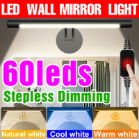 LED Mirror Wall Lamp Dressing Table Makeup Light Bathroom Fill Lamp USB Desk Lamp With Touch Switch Kitchen Cabinet Night Light