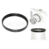37mm Lens Filter Adapter Ring for Panasonic Lumix DMC LX7 DMW-FA1 Black
