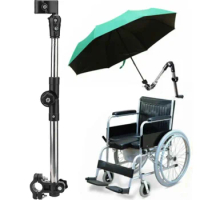 Umbrella Frame Support For Electronic Wheelchair Elderly Scooter Parts Accessories Umbrella Attachment Handle Holder Connector