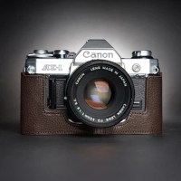 Design For Canon AE-1 AE1 AE-1P A1 AT-1 Camera Handmade Genuine Leather Camera case Half Cover Bag