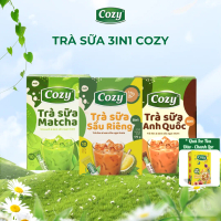 [COMBO 3] Trà Sữa Hòa Tan 3in1 Cozy (10 gói x 17gr) Vị Trà Sữa Sầu Riêng, Anh Quốc, Matcha Cozy Tiện