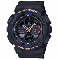 G-SHOCK 超人氣指針數位雙顯錶款 GMA-S140-1 黑 47mm