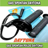 GAS SPONTAN POLOS HITAM DAYTONA UNIVERSAL UNTUK SEMUA JENIS MOTOR , GAS SPONTAN DAYTONA , GAS KONTAN