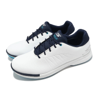 【SKECHERS】高爾夫球鞋 Go Golf Tempo GF 男鞋 白 藍 防水鞋面 緩衝 抓地 運動鞋(214099-WNVB)