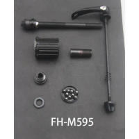 MTB DEORE FH-M595 Rear Hub Accessories Complete Freewheel Body Seal Ring Hand Lock Nut Unit