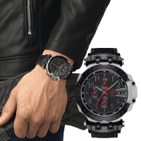 TISSOT天梭 官方授權 T-RACE MOTOGP 2022 限量賽車機械錶 母親節送禮推薦-45mm T1154272705701