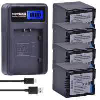 3000mAh CGA-DU21 VW-VBD210 4PCS Battery+LCD USB charger for Panasonic NV-GS330 GS400 GS408 GS500 GS508 MX500 PV-GS90 GS120 GS150