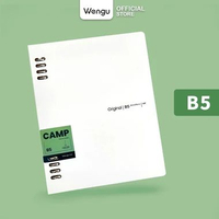 Wengu Binder A5/B5 CAMP Isi 60 Lembar Ring Besi Polos Simple Aesthetic B-1075 A5-C