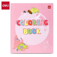 Deli Buku Mewarnai / Painting Book Spongebob 12 Lembar Kertas Tebal EN05X Kecil, Merah Muda