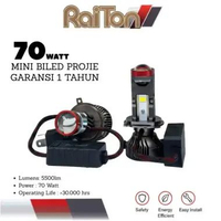 Raiton Bohlamp Biled Lampu Led Mobil H4 Super Bright 70 Watt