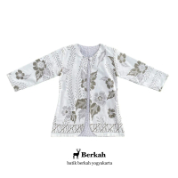 Airin Outer (Abu) - Outer Batik Yogyakarta / Outer Batik Kasual / Outer Batik Formal / Batik Wanita