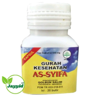 AS-SYIFA Kapsul Gurah Kesehatan 550 mg - Produk Qolbun Salim Yogyakarta Indonesia POM TR 033-318-511