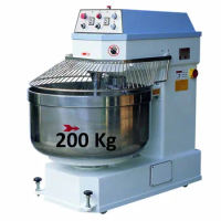 pizza shop baking equipment 200 kg spiral dough mixer bakery bread maker flour kneader mixer reversible bowl 340 liters mixers