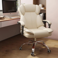 Nordic White Modern Office Chair Lumbar Support Ergonomic Design Comfort Ergonomic Gaming Chair Head Support Sillas Furniture