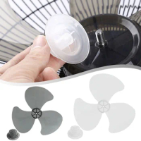 16 Inches Three Leaves Fan Blade PP Bracket/desk Fan Accessory With Nut Cover Home Summer Supplies Replacement Accessories