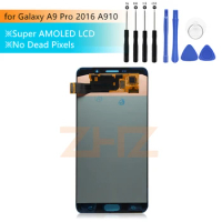 100% New For SAMSUNG Galaxy A9 Pro 2016 A910 LCD Display Touch Screen Digitizer Assembly for Samsung A9100 LCD Repair Parts