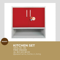 Kitchen Set Minimalis - Tempat Alat masak Metal KD - 100 - Medan
