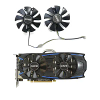 2 fans brand new for GALAX GeForce GTX1060 1063 960 950 EXOC OC graphics card replacement fan GA91S2H